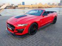 Red Ford Mustang Shelby GT500 Convertible V8 2019 for rent in Dubai 2